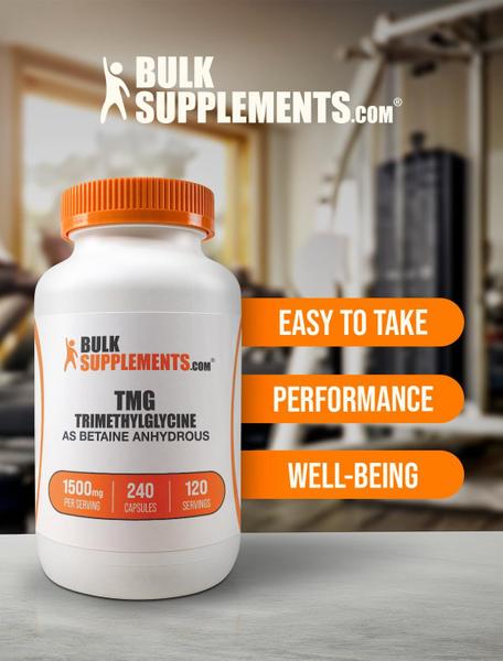 Imagem de Suplemento BulkSupplements.com TMG Trimetilglicina 1500 mg