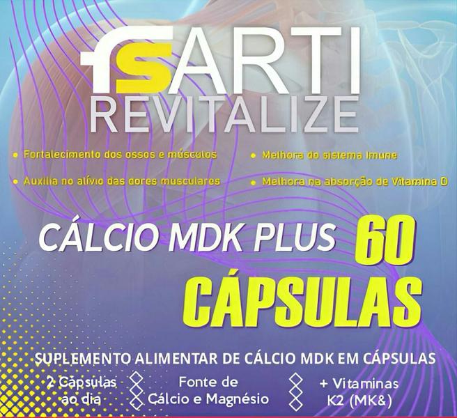 Imagem de Suplemento Cálcio Mdk Plus Fs Arti Revitalize Ossos Músculos