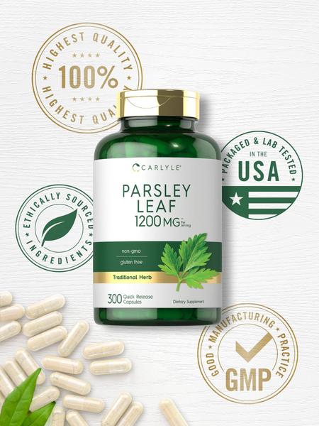 Imagem de Suplemento: cápsulas Carlyle Parsley Leaf 1200 mg (300 unidades)