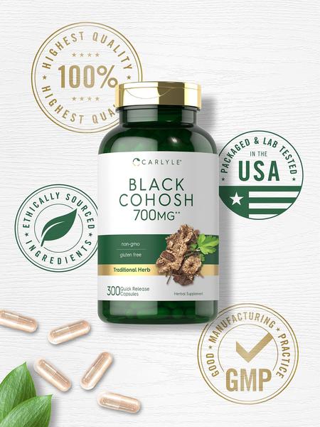 Imagem de Suplemento Carlyle Black Cohosh em cápsulas 700 mg (300 unidades)