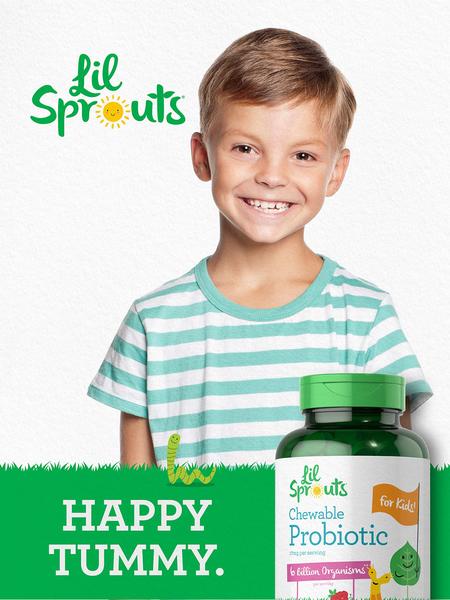 Imagem de Suplemento Carlyle Lil' Sprouts Kids 6B CFUs 200 Comprimidos 