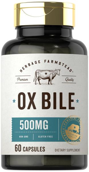 Imagem de Suplemento Carlyle Ox Bile 500 mg 60 cápsulas de enzima digestiva