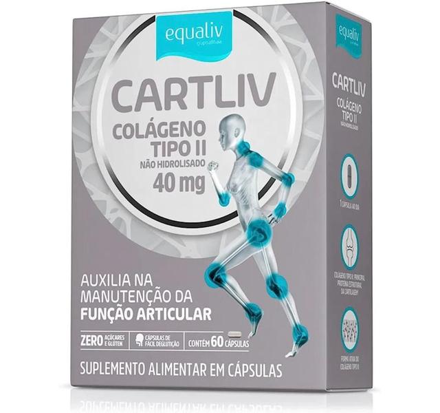 Imagem de Suplemento Cartliv Colágeno Tipo 2 40mg 60 Cápsulas