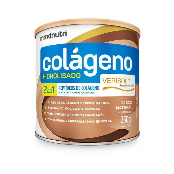 Imagem de Suplemento Colágeno Em pó  Sabor Natural  250g - Maxinutri