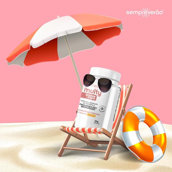 Imagem de Suplemento Com Vitaminas Bronze Caps Sempre Verão 50g