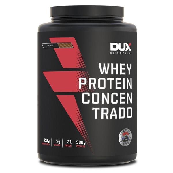 Imagem de Suplemento Combo Whey Concentrado 900G Cookies + Luva - Dux