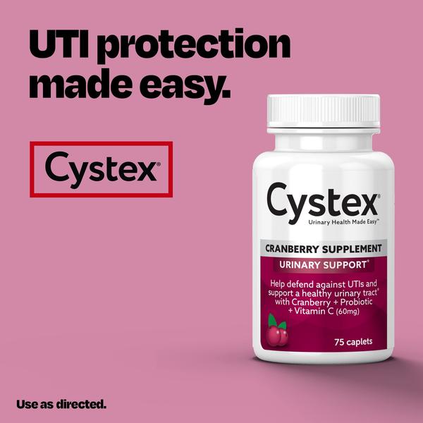 Imagem de Suplemento Cystex Cranberry Urinary Tract Health 75 cápsulas