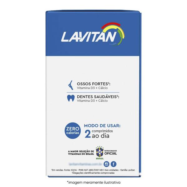 Suplemento de Cálcio e Vitamina D3 60 Comprimidos Lavitan Imagem de Suplemento de Cálcio e Vitamina D3 60 Comprimidos Lavitan