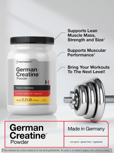 Imagem de Suplemento de creatina Horbäach German Creapure 1000g em pó