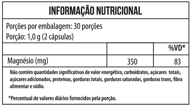 Imagem de Suplemento de Magnésio 5M - Fórmula 5M - 60 Cápsulas - 350mg - o primeiro e original 5M