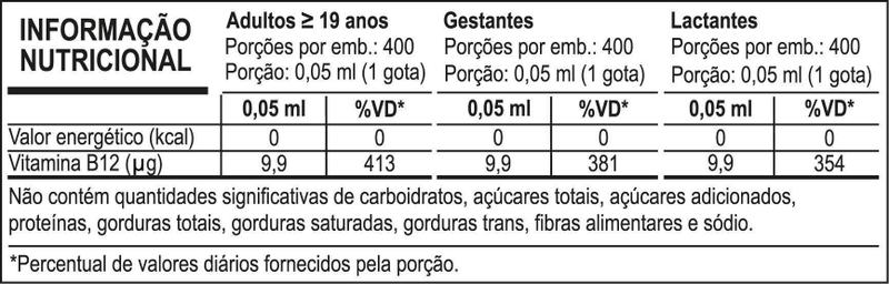 Imagem de Suplemento De Vitamina B12 Gotas 20Ml