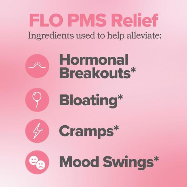 Imagem de Suplemento de vitaminas FLO PMS positivas para mulheres: 30 porções x2