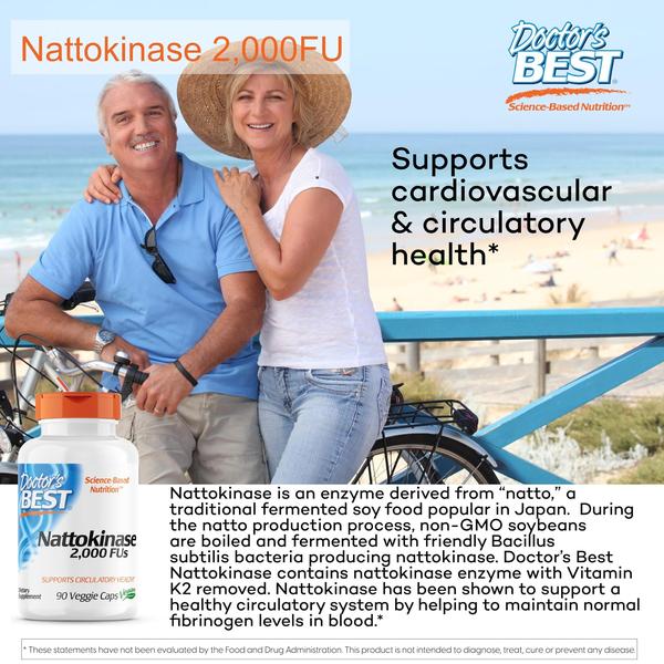 Imagem de Suplemento Doctor's Best Nattokinase 2.000 FU Heart Health