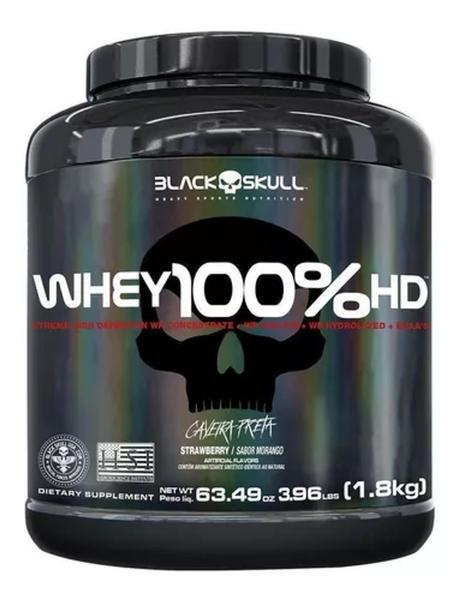 Imagem de Suplemento em pó Black Skull Whey 100% HD proteína Whey 100% HD em pote de 1.8kg