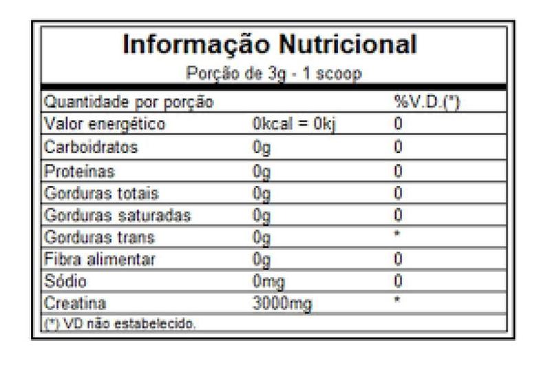 Imagem de Suplemento em Pó Creatina 300g Hardcore 100% Pura Monohidratada - Integralmedica - Rende 100 Doses