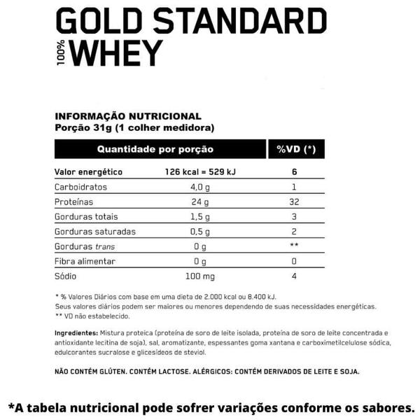 Imagem de Suplemento Em Pó Optimum Nutrition Gold Standard 100% Whey Proteína Em Pote De 2.27kg