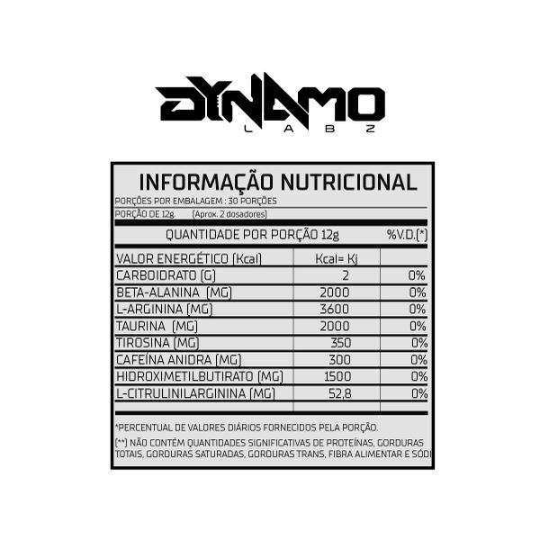 Imagem de Suplemento em Pó Pré Treino Dynakout 360g Dynamo Labz