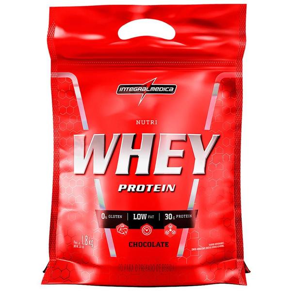 Imagem de Suplemento em Pó Whey Protein Nutri Isolado Concentrado Chocolate 1,8Kg Refil - Integralmedica