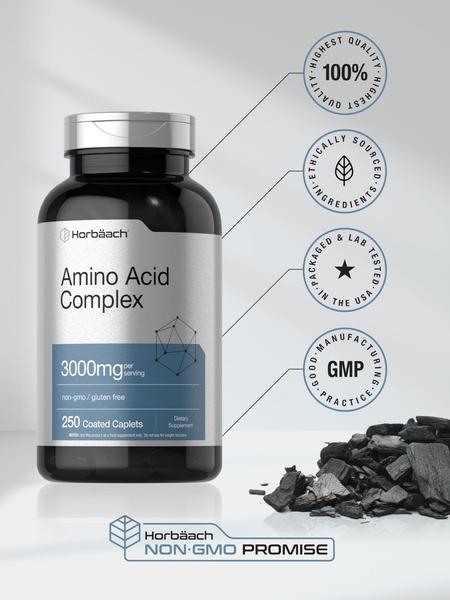 Imagem de Suplemento Horbäach Aminoacid Complex 3000 mg 250 cápsulas