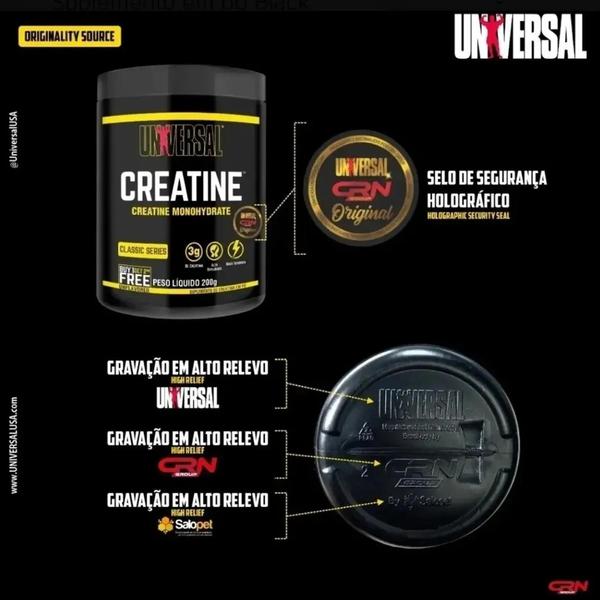 Imagem de Suplemento Importado 2 X Potes De Creatina Monohidratada 400g no total - Universal Nutrition U.S.A