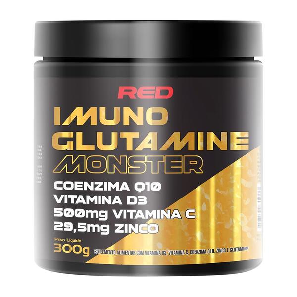 Imagem de Suplemento Imuno Glutamine Monster Red Series Pode de 300g