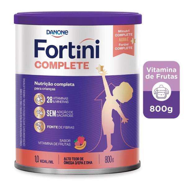 Imagem de Suplemento Infantil Em Pó Danone-  Fortini Complete- Sabor Vitamina Frutas- 800g 