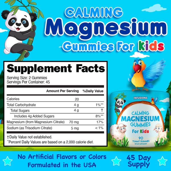 Imagem de Suplemento Infusões Calm Magnesium Gummies Kids 90 unidades