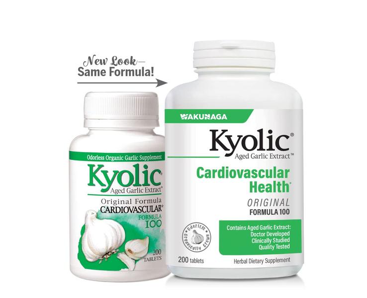 Imagem de Suplemento Kyolic Aged Garlic Extract - Fórmula 100 - 200 Comprimidos