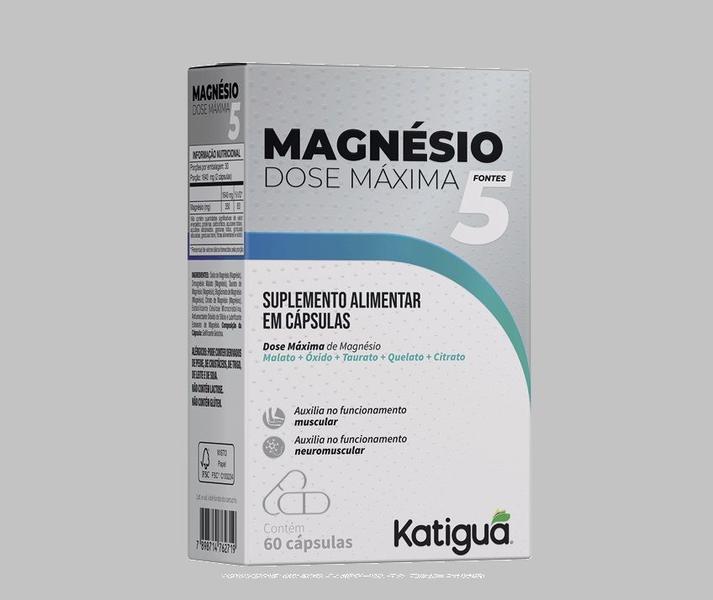 Imagem de Suplemento Magnesio Dose Maxima 60 Capsulas - Katigua