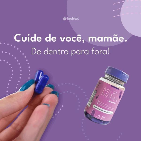 Imagem de Suplemento Milk Mama - 60 Cápsulas - Nutrientes Lact./Gest.