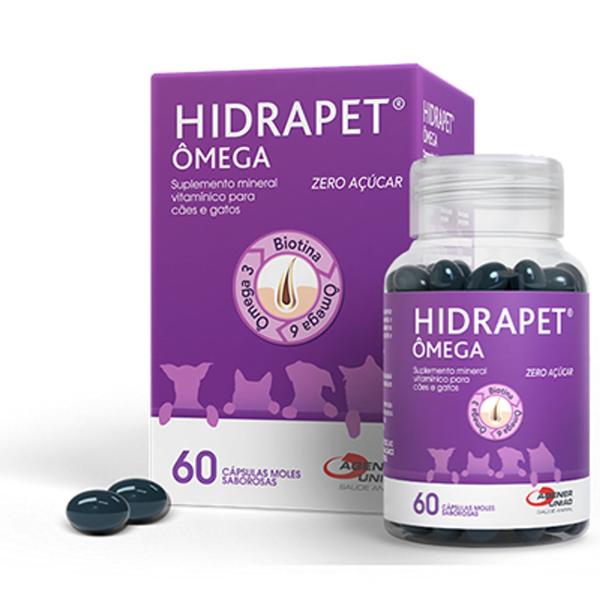 Suplemento Mineral Vitamínico Hidrapet Ômega Zero Açúcar Agener 60 cápsulas - Agener União Imagem de Suplemento Mineral Vitamínico Hidrapet Ômega Zero Açúcar Agener 60 cápsulas