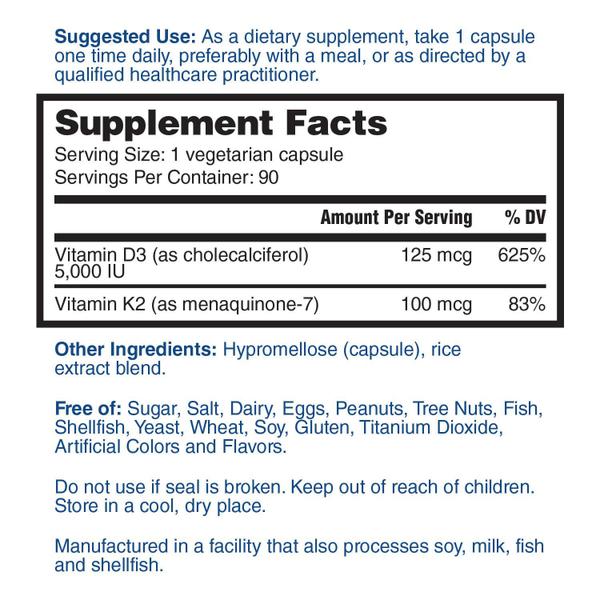 Imagem de Suplemento Nature's Lab Vitamina D3 Plus 90 cápsulas