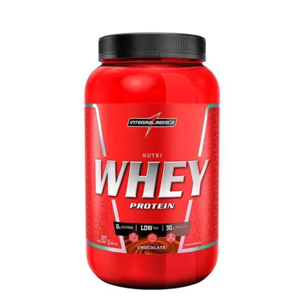 Suplemento Nutri Whey Integralmédica Pote 900g Chocolate Imagem de Suplemento Nutri Whey Integralmédica Pote 900g Chocolate