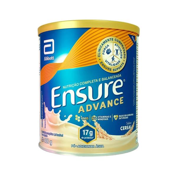 Suplemento Nutricional Ensure Advance Sabor Cereal 400g Imagem de Suplemento Nutricional Ensure Advance Sabor Cereal 400g