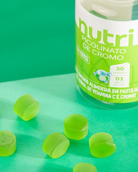 Suplemento Picolinato de Cromo - Nutrihealth Suplementos Imagem de Suplemento Picolinato de Cromo