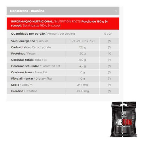 Imagem de Suplemento Pó Integralmedica Darkness Monsterone Proteínas Chocolate Sachê 3kg