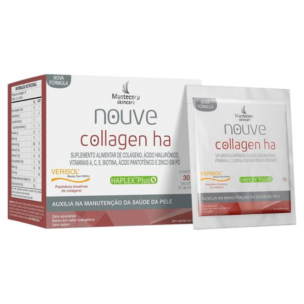 Imagem de Suplemento Pó sem Sabor Mantecorp Skincare Nouve Collagen Ha 30 Sachês