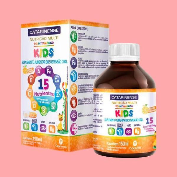 Suplemento Polivitamínico Kids Multi 150ml - Catarinense Imagem de Suplemento Polivitamínico Kids Multi 150ml - Catarinense