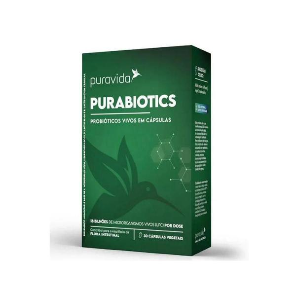 Imagem de Suplemento Probiótico Purabiotics 30Cáps Vegetais - Puravida