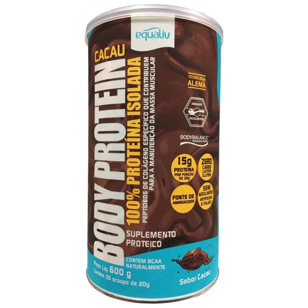 Imagem de Suplemento Proteico Equaliv Body Protein Cacau 600g