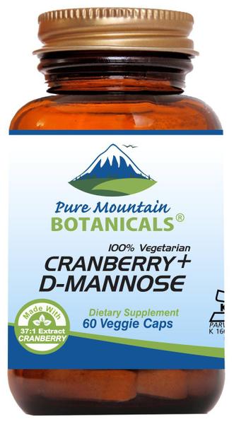 Imagem de Suplemento Pure Mountain Botanicals Cranberry D Mannose 1000 mg