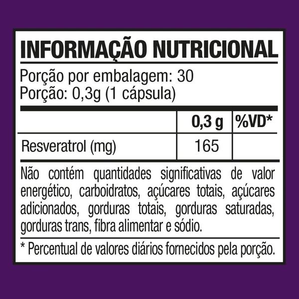 Imagem de Suplemento Radiance Resveratrol 165mg 30Cps - Bionatus