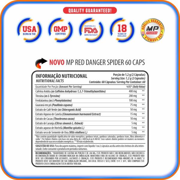 Imagem de Suplemento Red Danger Spider Termogênico  Maxeffect Pharma