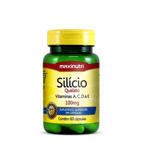 Imagem de Suplemento  Silicio+Vit ACDE 100mg C/60 cápsulas - Maxinutri