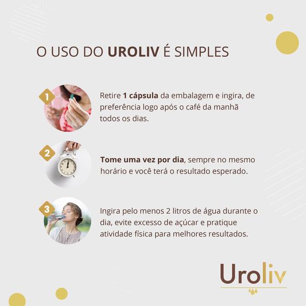 Imagem de Suplemento Trata Incontinência Urinária - Uroliv (180 Cáps)