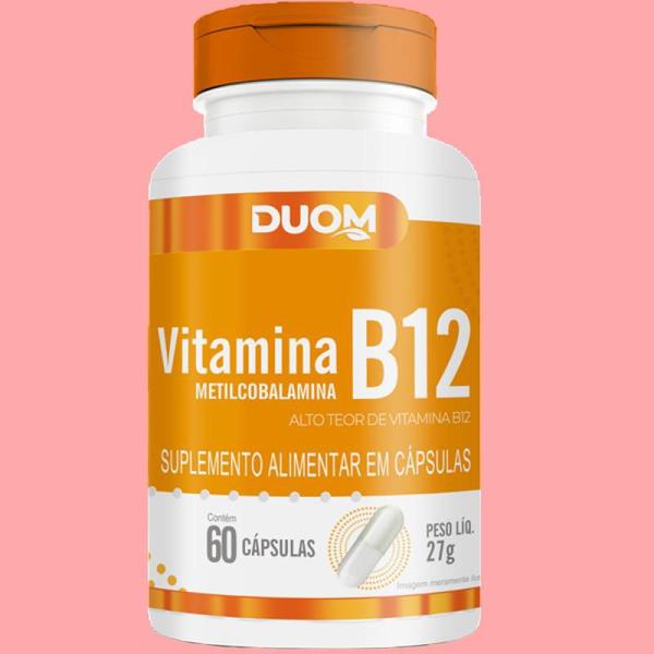 Imagem de Suplemento Vitamina B12 Metilcobalamina 60 Cps 27g  Duom