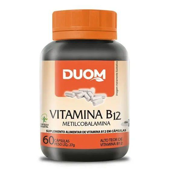 Imagem de Suplemento Vitamina B12 Metilcobalamina 60Caps - Duom