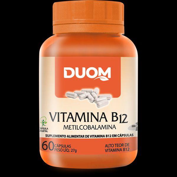 Imagem de Suplemento Vitamina B12 Metilcobalamina 60Caps - Duom