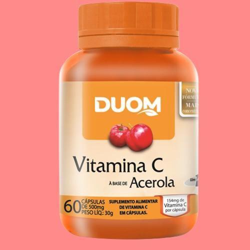 Imagem de Suplemento Vitamina C À Base De Acerola 60 Cps - Duom