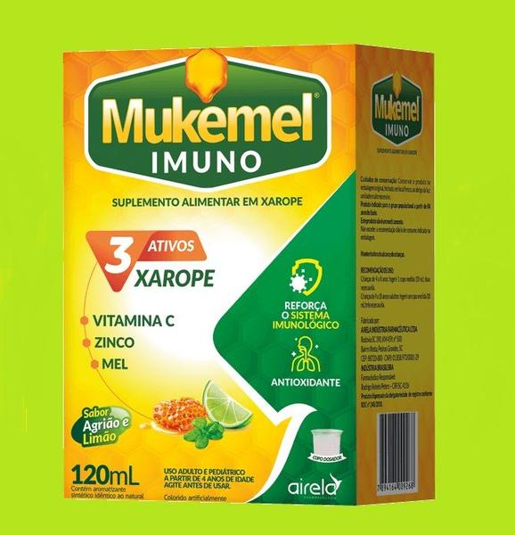 Imagem de Suplemento Vitamina C+Zinco+Mel Mukemel Imuno120ml - Airela